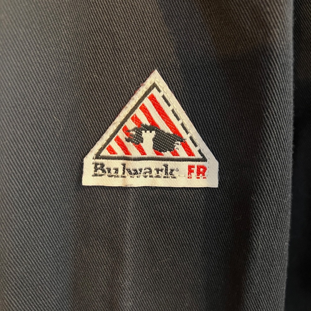 Bulwark FR Black Flame Resistant Coveralls Excel FR 100% Cotton 50-RG